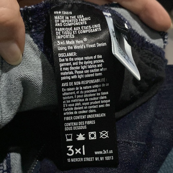 ❌SOLD❌3x1 Dark Wash Denim Off the Shoulder Jumpsuit💙💙💙 - Picture 12 of 13